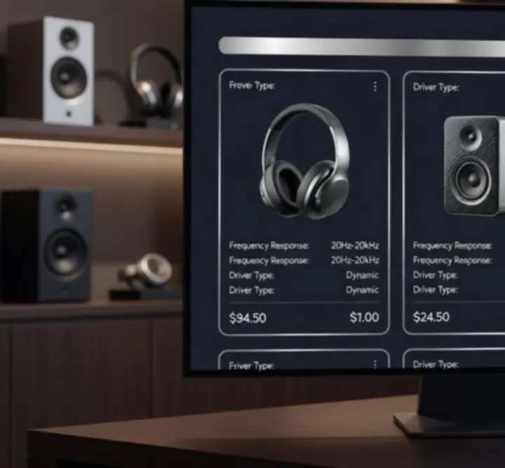 Wyróżniony produkt audio jako najlepszy wybór w graficznej porównywarce FALCON MAIN LIMITED.