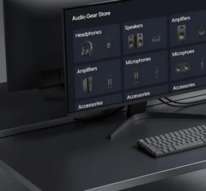 Widok nawigacji po kategoriach FALCON MAIN LIMITED na ekranie desktop i mobile