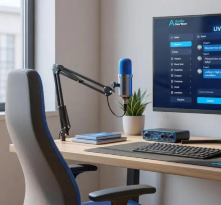 Stanowisko biurowe z aktywnym live chatem w FALCON MAIN LIMITED