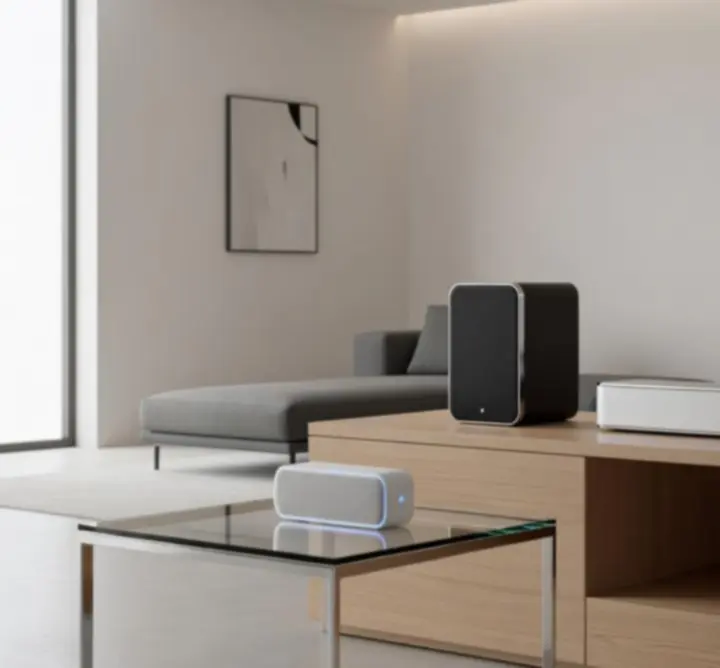 Głośniki domowe i przenośne prezentowane w sklepie FALCON MAIN LIMITED