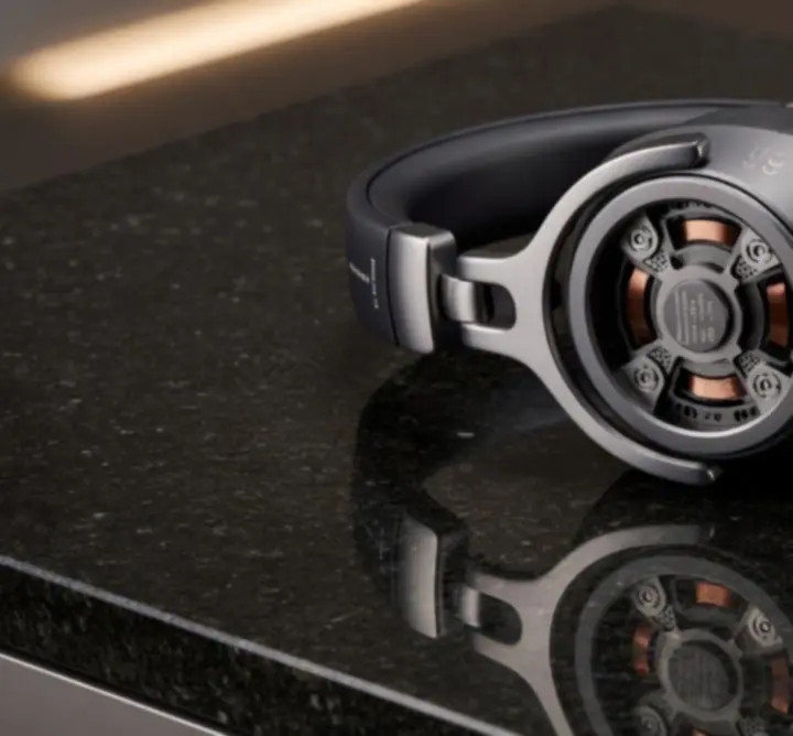 Panel sterowania sprzętu audio z podświetlanymi elementami interfejsu